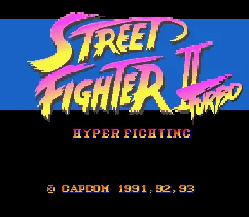 Street Fighter II Turbo (Europe) (Rev 1) screen shot title